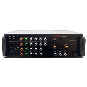 300W HI-303 에코 USB FM 스테레오 노래방앰프 매장 학교 다기능앰프