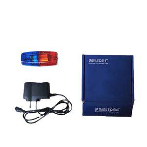 경광봉 신호봉 LED 멀티 클립 깜박이 경고 안전 어깨 경찰 조명 USB 충전 비상 램프 자전거 악세서리 레드
