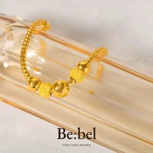 순금팔찌 11.25g 24k 볼 체인 진주볼 비벨 세돈 3돈