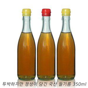 [카푸]국산들기름 350ml 당일착유 방앗간 참기름 들깨 가루 신선 프레쉬 압착 막국수 미역국 레시피