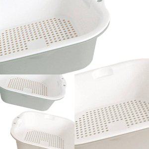 MF09 야채 멀티 바스켓 소 210X195X70MM 쌈채소그릇 야채보관용기 건조채반