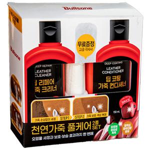 불스원샷 가죽 세정 코팅제 케어세트 극세사융 저자극 중성PH 천연 인조 Leather Cleaner