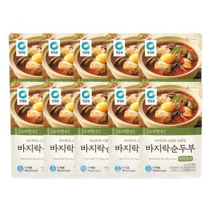 청정원 요리한수 바지락순두부찌개양념 150g 10개
