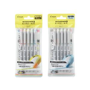 파이롯트 키레나 형광펜 5색 set 필기구 하이라이터 필기감