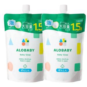 알로베이비 전신 바디 솝 워시 거품 타입 리필용 600ml 2개