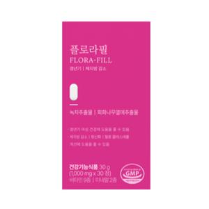 플로라필 1000mg 30정 x 1박스 녹차 회화나무열매 추출물