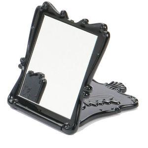 사각 손거울 86x107x10mm 대형 블랙 입체 나비