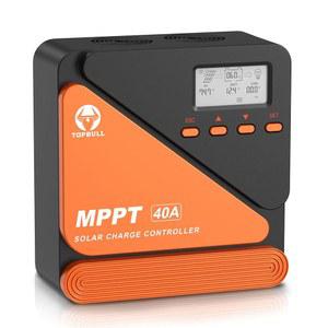 TOPBUL MPPT 태양광 충전 컨트롤러 40A 12V 24V 배터리 시스템 자동 DC 입력 매개 변수 조정 가능 LCD 디스플레이 2 USB 패널 레귤레이터 맥스 100V PV, AGM 밀봉 젤 플러딩 리튬 배터리용