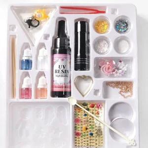 수공예 데코 레진아트 DIY 키트 UV램프 세트