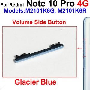 Xiaomi Redmi Note 10 Pro 4G 용 볼륨 측면 버튼 전원 키 수리 부품