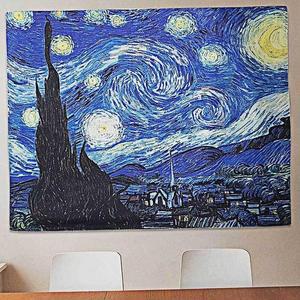그림 액자 심플패브릭 포스터 반고흐 별빛밤 인테리어 L