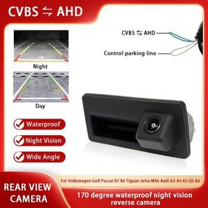 AHD 방수 야간 투시경 차량 후방 카메라, 폭스바겐 골프 파사트 B7 B6 티구안 제타 MK6 아우디 A3 A4 A5 Q5