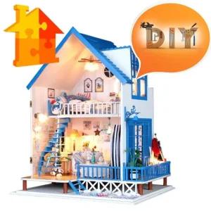BDIY 돌하우스 러브산토리니 미니어쳐 만들기 (WFHU1Y7)