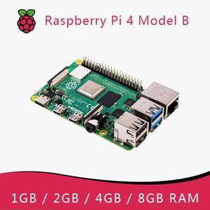 라즈베리 파이 4 스타터 키트(케이스+팬+SD 카드+전원 공급 장치+마이크로 케이블) 4B 보드 RAM 1GB 2GB 8G
