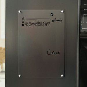 [VCMPLB6R]메모보드 아크릴보드 자석 투명칠판 20x30cm