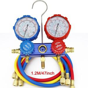 R22 R410A R134a 매니폴드 게이지 세트 키트 자동 냉매 진단 도구 용 AC 에어컨
