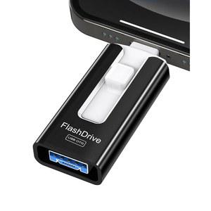 휴대폰, 패드, 안드로이드, PC 등 다양한 기기에 호환되는 GNASEET USB 플래시 드라이브 512GB, 포토 스틱 메모리 외장 데이터 저장 엄지 드라이브(블랙)