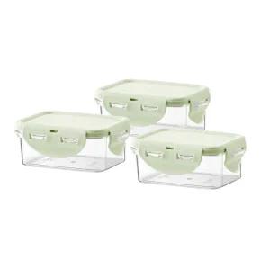 락앤락 LBF805 비스프리 밀폐용기 퓨어 직사각 180ml X3개세트