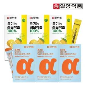 [SET] 일양약품 프라임 알파CD 30포 3박스+ 유기농 레몬즙 15포 3박스