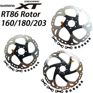 자전거 뒷 브레이크 시마노 DEORE XT RT86 SLX RT76 RT26 RT56 RT66 디스크 6 볼트 아이스 포인트 기술 MTB 산악 160MM 180MM 203MM