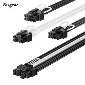 Fasgear PCIe 5 0 GPU 전원 케이블 슬리브 70cm 12VHPWR 커넥터 ASUS EVGA seasonic용 RTX 3090 Ti 4080 4090 호환