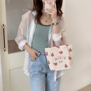 귀여운 미니 에코백 똑딱이 캔버스백 출퇴근용데일리 토트백 3종