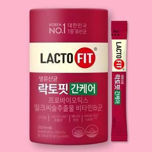 [셀러허브]종근당건강 락토핏 간케어 유산균 프로바이오틱스 60포 x 1통 (S33306057)