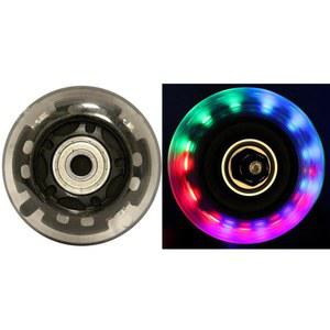 LED 인라인 휠 64mm 82a 스케이트 롤러 블레이드 라이트 업 2팩, Abec 9 베어링 포함