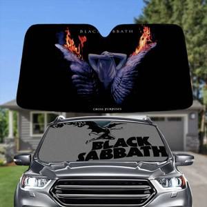 록밴드 B-Black Cool S-Sabbath 자동차 SunShade 앞 유리 차양 부착 Anti-UV Protection Visor 보호 커버