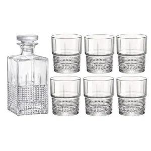 보르미올리 NAAWJLTU 위스키 디캔터 유리잔 세트 750ml 7종