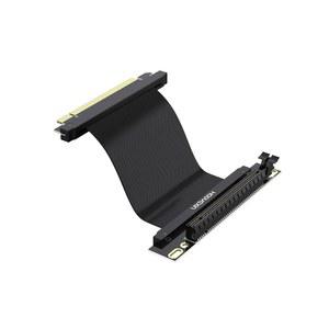 [미국배송] HAOYEXIN PCIE 3.0 X16 확장 케이블 PCI-E 16배 고속 라이저 카드 어댑터 카드-우각 커넥터 20CM