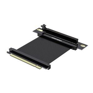 [미국배송] HAOYEXIN PCIE 3.0 X16 확장 케이블 PCI-E 16배 고속 라이저 카드 어댑터 카드-오른쪽 각도 커넥터 15CM