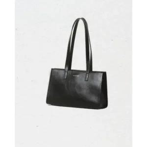 매장정품 질바이질스튜어트 JILLSTUART [뉴스쿨] 로고배색 가죽 가로형 숄더백 JLBA5F510BK