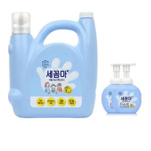 [LG생활건강] LG생활건강 세꼼마 핸드워시 3.5L 레몬향+증정 레몬향 공병250ml 2개