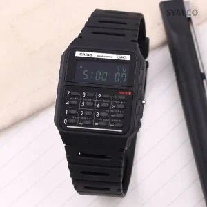 [카시오] CA-53WB-1B Casio Mini 레트로 빈티지 블랙 계산기 남자 우레탄 손목시계 c