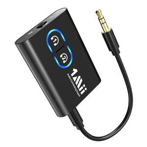TV-무선 헤드폰용 1Mii Bluetooth 5.3 송신기 수신기, 듀얼 링크 AptX 적응형/저지연/HD 오디오, 홈 스테레오, 비행기, 보트, 체육관용 보조 어댑터