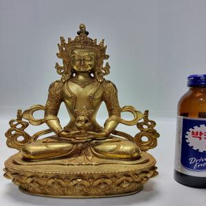 금동 티벳 불상 높이21cm무게1.1kg 단초마을 골동품/수집품/도자기