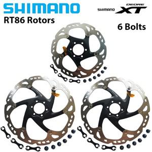Shimano Deore XT RT86 자전거 브레이크 디스크 6 볼트 아이스 포인트 기술 MTB 산악 자전거 디스크 160MM