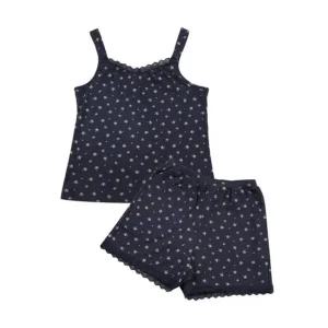 [갤러리아] 비비안 아일렛자카드 플라워프린트 끈나시3부파자마세트 EZ1938T/EZ1938B/NAVY
