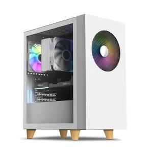 :마이크로닉스 WIZMAX 우퍼 딥톤 미니타워 컴퓨터 PC 케이스 (화이트)