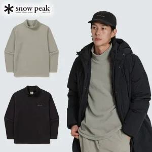 [롯데백화점]스노우피크 폴라텍100 모크넥 티셔츠 S23WMTTL02 캠핑철