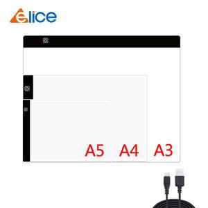 드로잉 태블릿 스케치 그림 그리는 패드 Elice A3 A4 A5 다이아몬드 일러스트 보드 USB 아트 그리기 쓰기 Tracing led 라이트