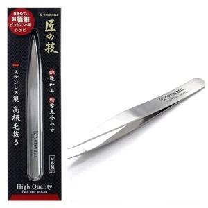 그린벨 핀셋 족집게 G-2152 일본 장인의 기술 초극세 고급 쪽집게