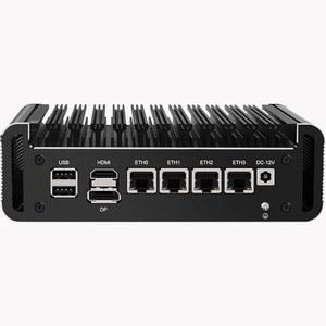 키쿠센코 방화벽 마이크로 어플라이언스, 미니 PC 셀러론 N5105 쿼드 코어, 4 lntel i226-V 2.5Gbe LAN, AES-NI, 베어본, 소프트 라우터, VPN, RAM 없음 SSD