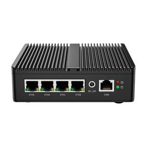 마이크로 방화벽 어플라이언스, 4개의 인터 i226-V 2.5Gbe LAN 포트, 팬리스 미니 PC 셀러론 N6000 쿼드 코어, AES-NI 베어본 라우터 VPN HDMI DP 지원(RAM 없음 SSD)