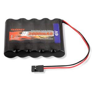 [미국배송] RC 비행기/RC 항공기용 히텍 커넥터 6V 2000MAH 대용량 충전식 배터리 팩이 포함된 에너지 NIMH 수신기 RX