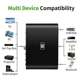 AYINO 무선 블루투스 수신기 DAC 오디오 디코더 어댑터 광 동축 U 플레이 ARC DTS AC3 HDMI 컨버터 5.1 2.0