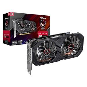 ASRock AMD Radeon RX 570 팬텀 게이밍 엘리트 8GB GDDR5 GPU, 1270MHz / 7000MHz, 스트라이프 축 팬, 사일런트 쿨링, 고성능 복합 히트파이프, 디스플레이포트 3개, HDMI 1개, 트위크, RX570 PGE 8G
