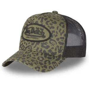 Von Dutch 남성 및 여성 레오파드 캡 조절 가능 모자