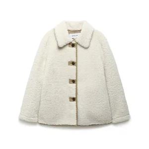 나이스클랍 [최초가:549,000원] 미디기장 페이크 무스탕 A244PWMB55 335825